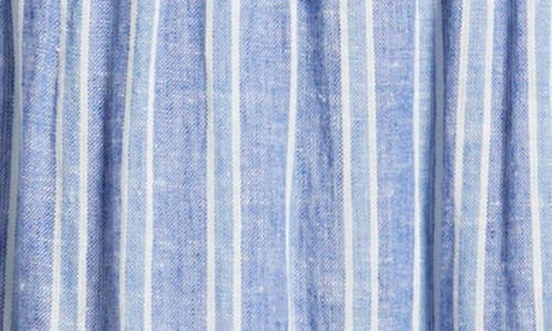 Rails Cannes Stripe Linen Blend Dress In Lake View Stripe