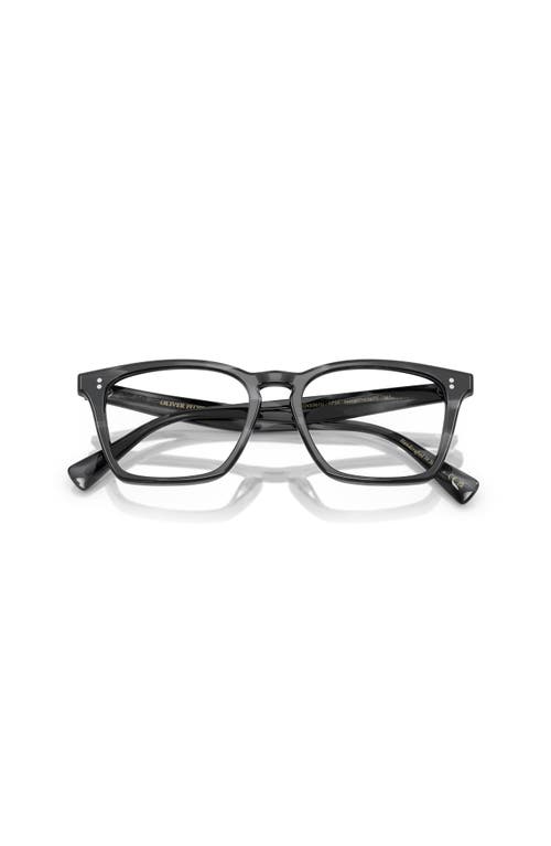 Oliver Peoples 52mm Rectangle Optical Glasses In Black