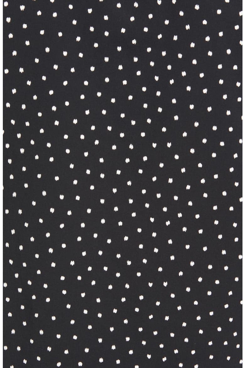 Sketch Dot Short Sleeve Stretch Organic Cotton Button-Up Shirt, Alternate, color, BLACK SECRET SKETCH DOT