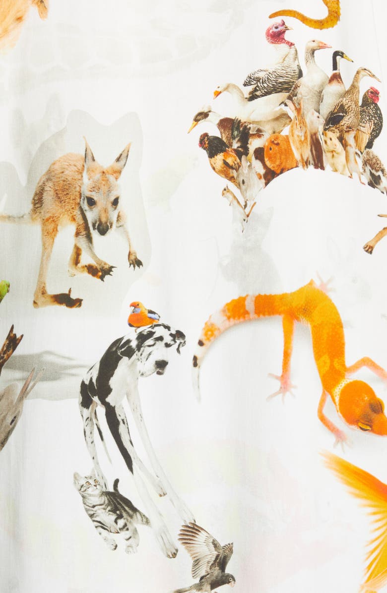 Collina Strada Convention Animal Print Button-Up Shirt, Alternate, color, 