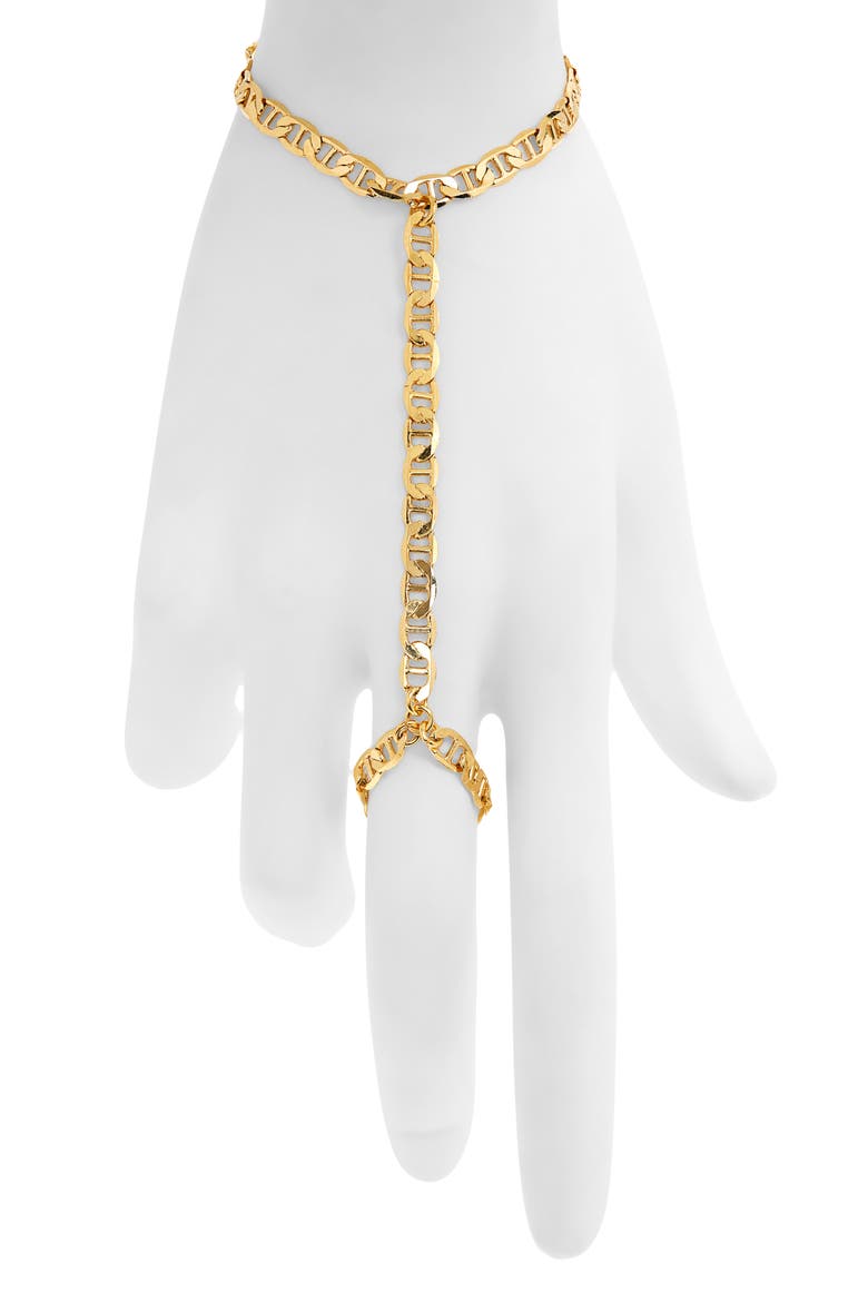 Mini Corazon Hand Chain, Main, color, GOLD