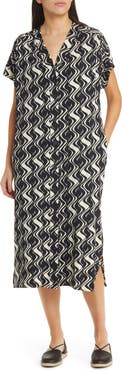 Masai Copenhagen Odera Abstract Print Shift Dress