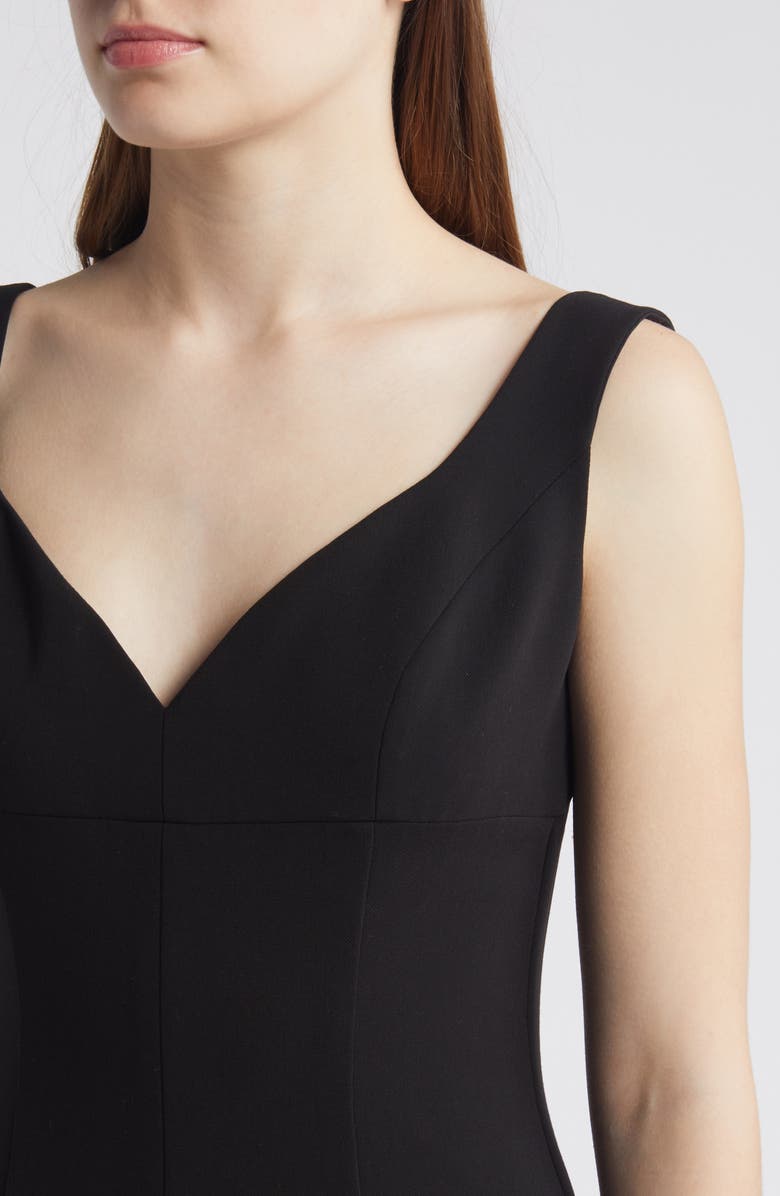 Black Halo Ashlyn Godet Cocktail Midi Dress, Alternate, color, 