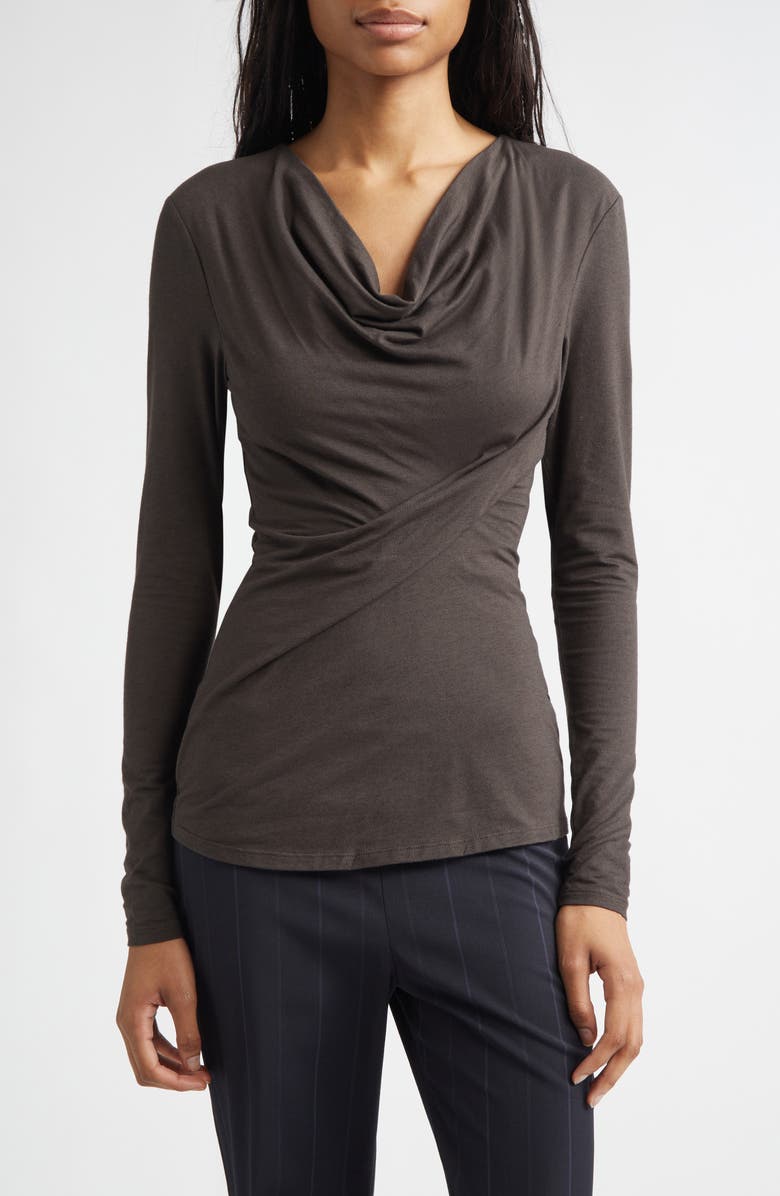 Paloma Wool Junco Cowl Neck Top, Main, color, Brown