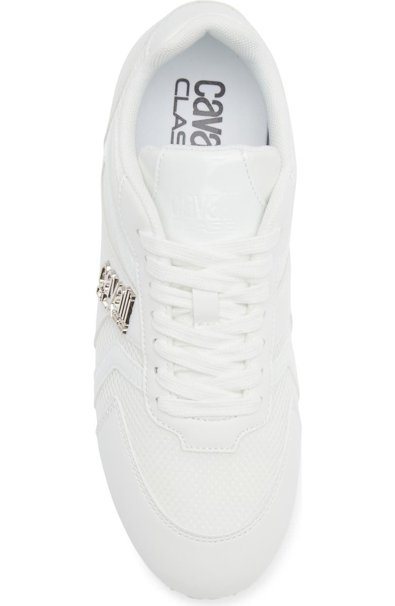 Roberto Cavalli Mesh Panel Training Sneaker, Alternate, color, White