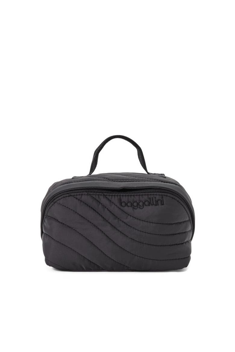 Set Wave Accordion Travel Organizer, Main, color, Black Wave Puff