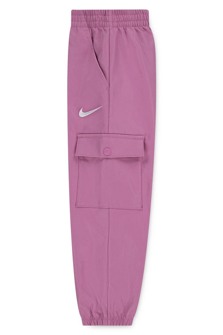 Kids' Water Repellent Cargo Joggers, Alternate, color, MAGIC FLAMINGO