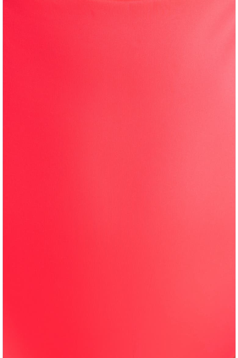 Peak Cutout One-Piece Swimsuit, Alternate, color, RESCUE NEON RED