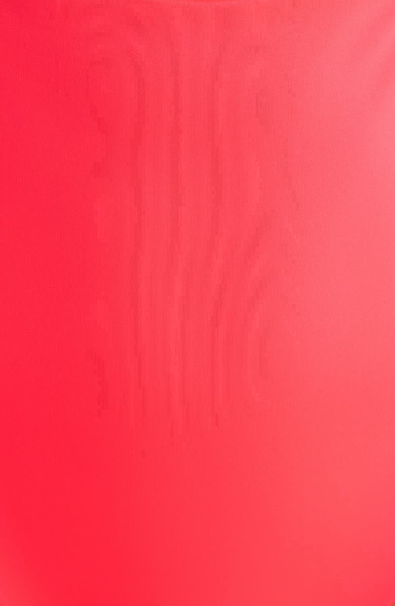 LEFT ON FRIDAY Peak Cutout One-Piece Swimsuit, Alternate, color, Rescue Neon Red