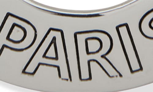 Karl Lagerfeld Open Ring Logo Drop Earrings