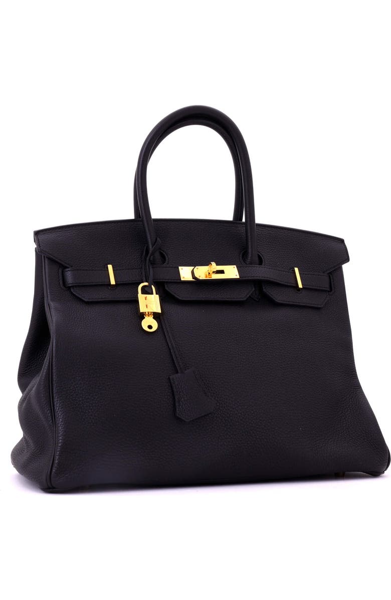 Pre-Owned Hermes Birkin Handbag Black Togo with Gold Hardware 35, Alternate, color, Noir