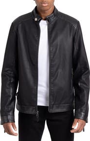 XRAY Faux Leather Racing Jacket