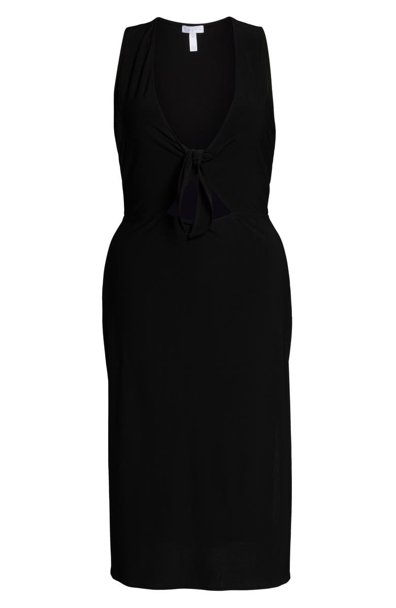Leith Tie Front Midi Dress, Alternate, color, 