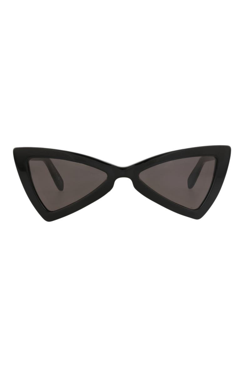 53mm Cat Eye Sunglasses, Main, color, BLACK BLACK BLACK