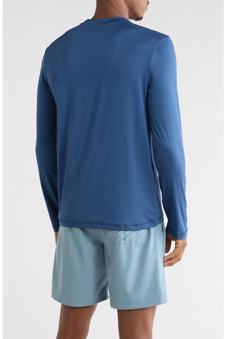 Tropical Slices Long Sleeve Sunshirt, Alternate, color, INDUSTRIAL BLUE