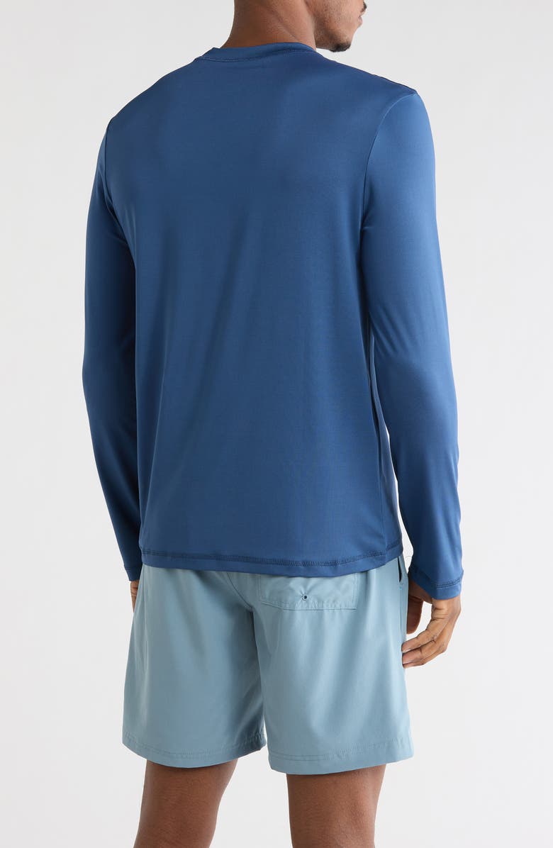 Hurley Tropical Slices Long Sleeve Sunshirt, Alternate, color, Industrial Blue