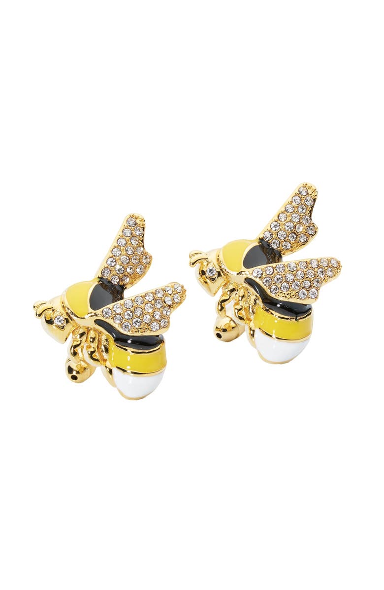 Prince of Scots Crystal Bee Cufflinks, Main, color, Yellow