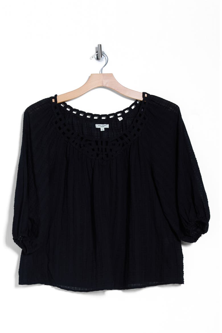 Cutout Top, Alternate, color, BLACK