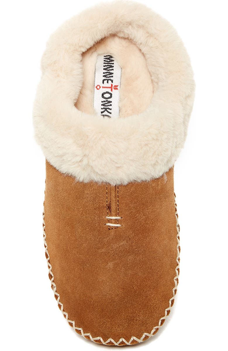 Minnetonka Carolina Faux Fur Lined Slipper, Alternate, color,