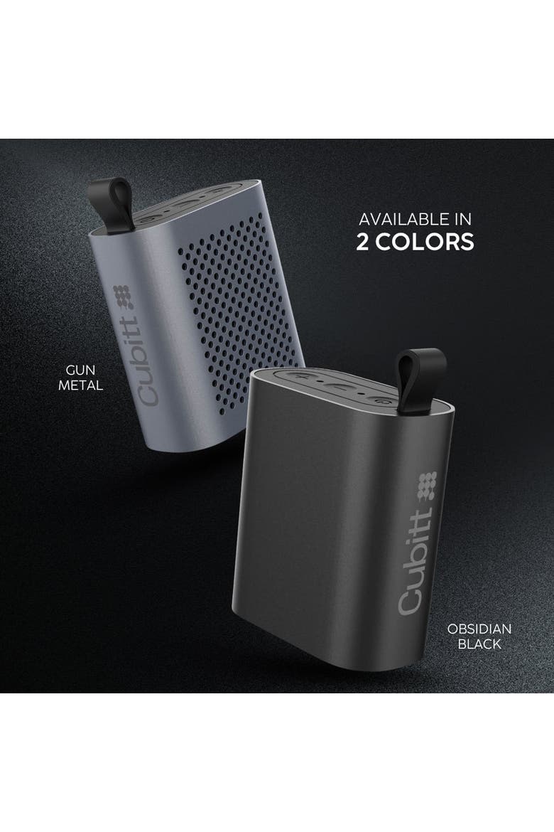 Mini Bluetooth Speaker, Portable Wireless with Bass Boost, Waterproof, Alternate, color, Gun Metal