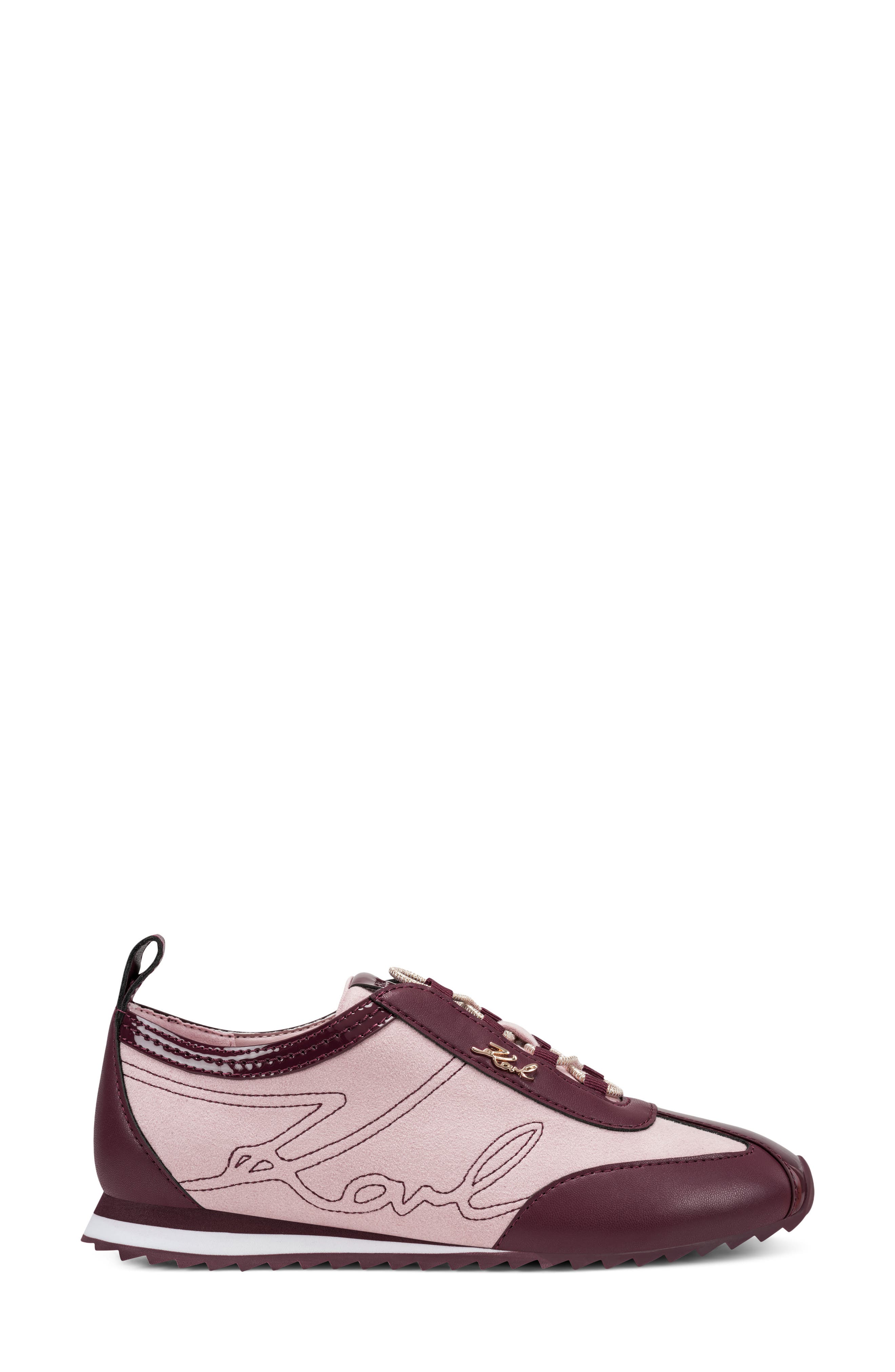 Alarise Lace Up Sneaker, Alternate, color, MAUVE/ BURGUNDY