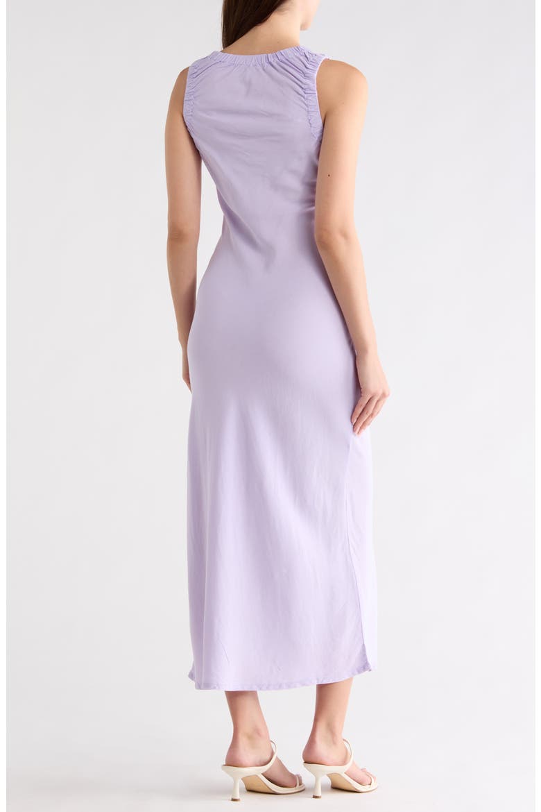 Keyhole Cotton Midi Dress, Alternate, color, LILAC