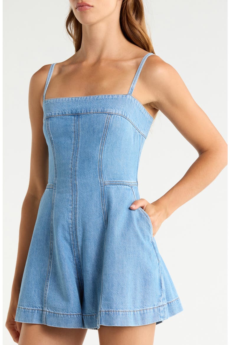 Pippa Denim Romper, Alternate, color, SUN VALLEY
