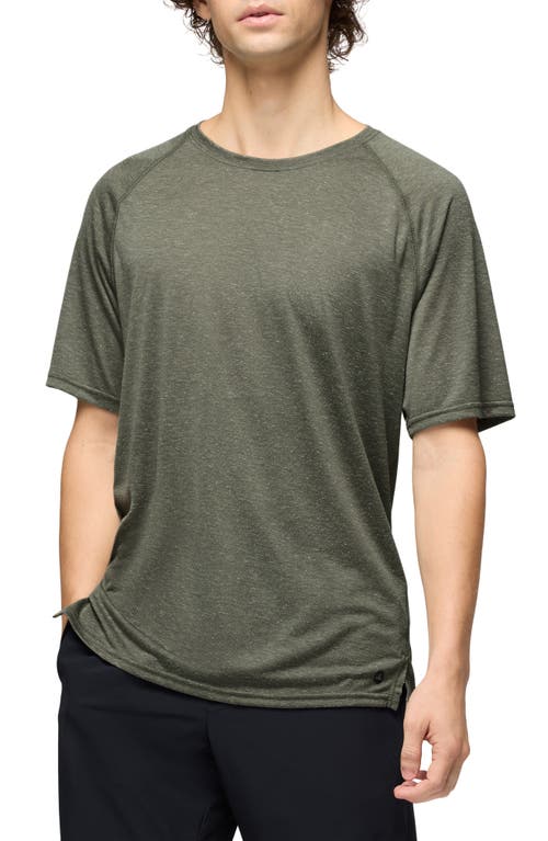Prana Natural Flow Performance Short Sleeve T-shirt In Green