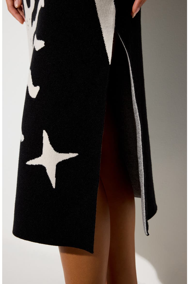 Yasmin Sundrift Jacquard Dress, Alternate, color, BLACK