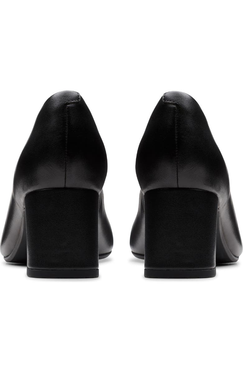 Clarks<sup>®</sup> Fernie Court Block Heel Pump, Alternate, color, Black Leather
