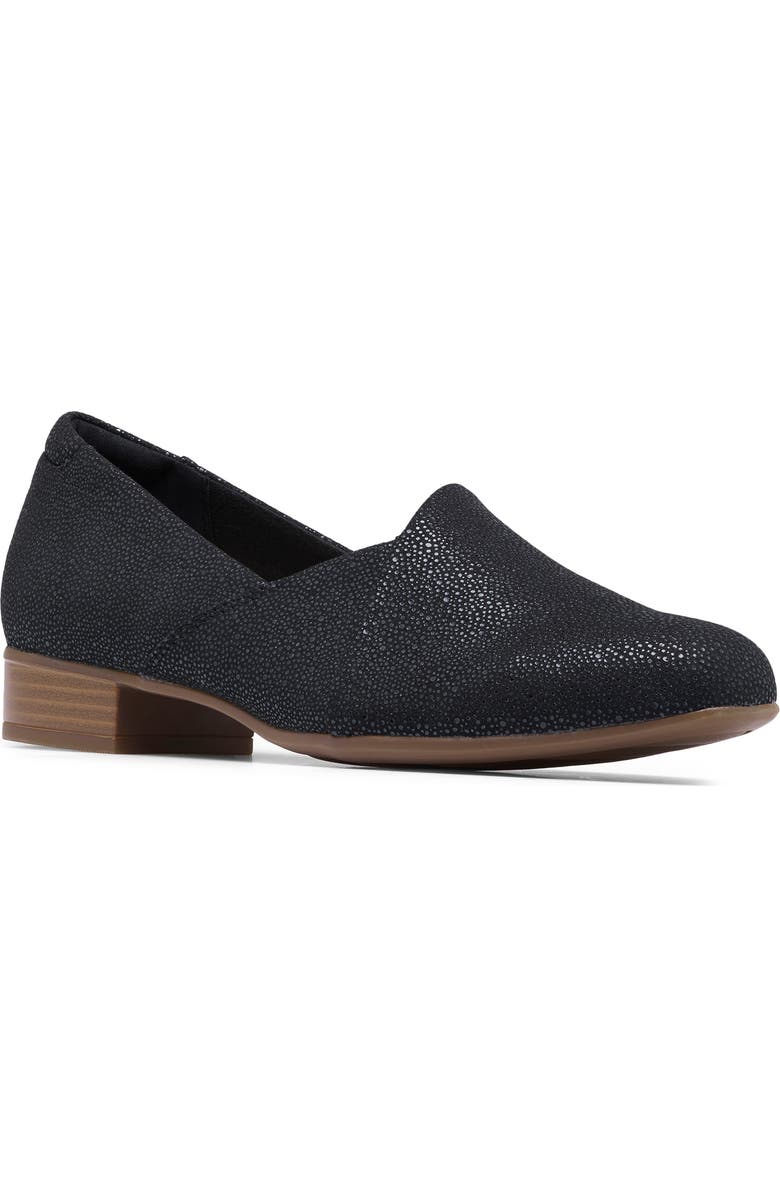 Clarks<sup>®</sup> Juliet Palm Loafer, Main, color, Black Interest