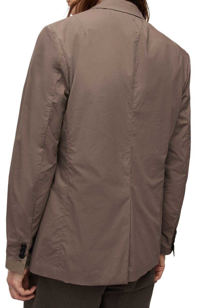 AllSaints Canta Cotton Blazer, Alternate, color, Earthy Brown