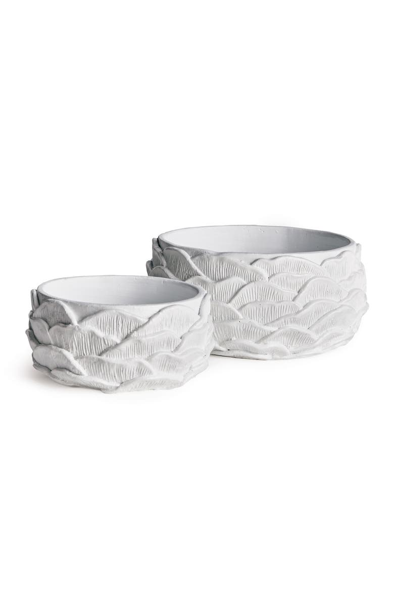 Napa Home & Garden Ashika Low Flowerpot Planters, Set of 2, Main, color, 