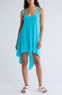 Becca Twist Back Asymmetric Hem Cover-Up Dress