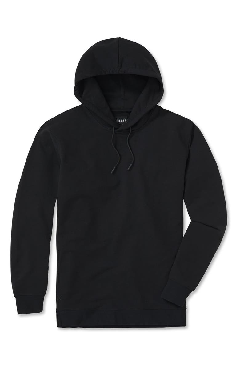Cuts Split Hem Pullover Hoodie, Alternate, color,