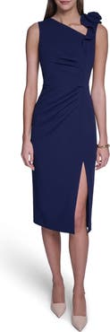 HALSTON Bodycon Midi Dress