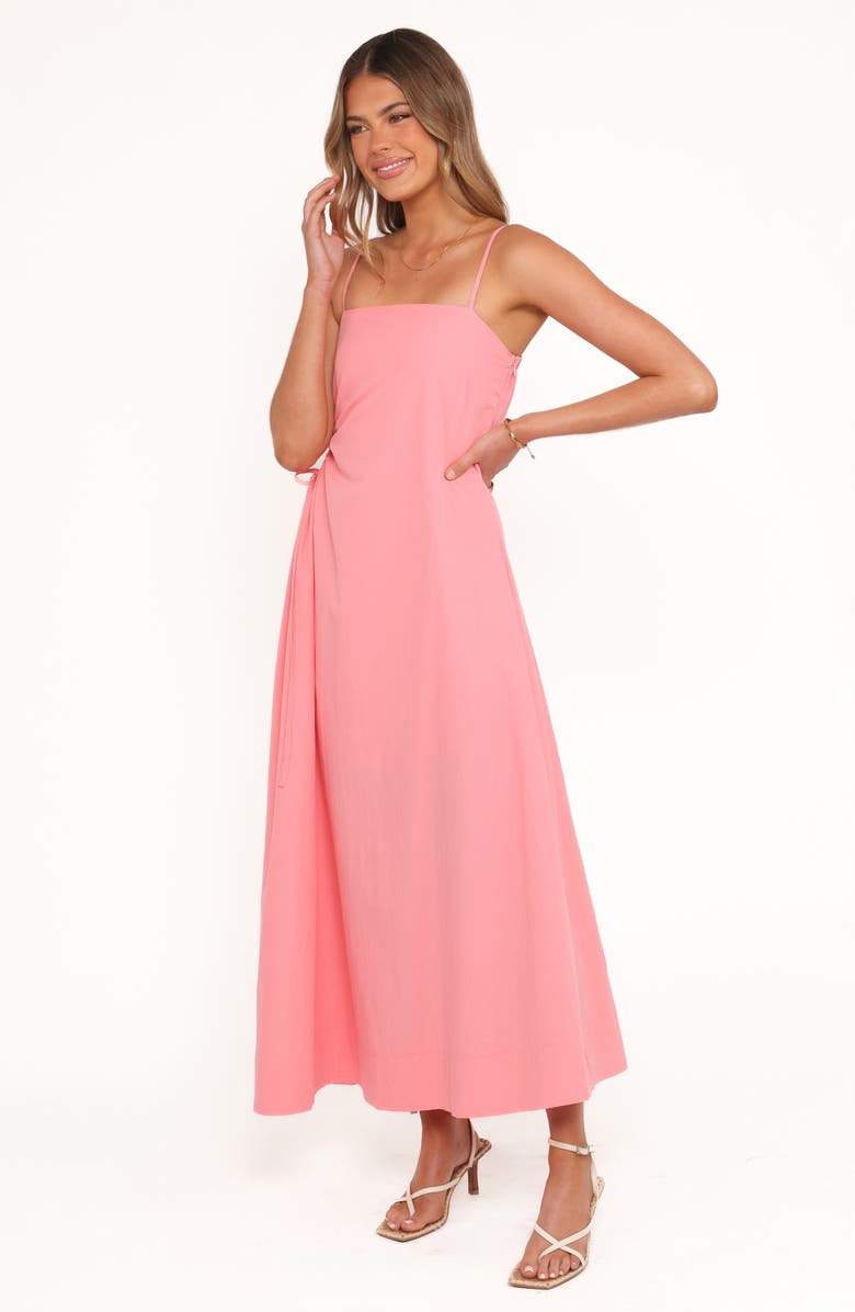 Petal & Pup Corina Cutout Cotton Maxi Sundress, Alternate, color, Watermelon