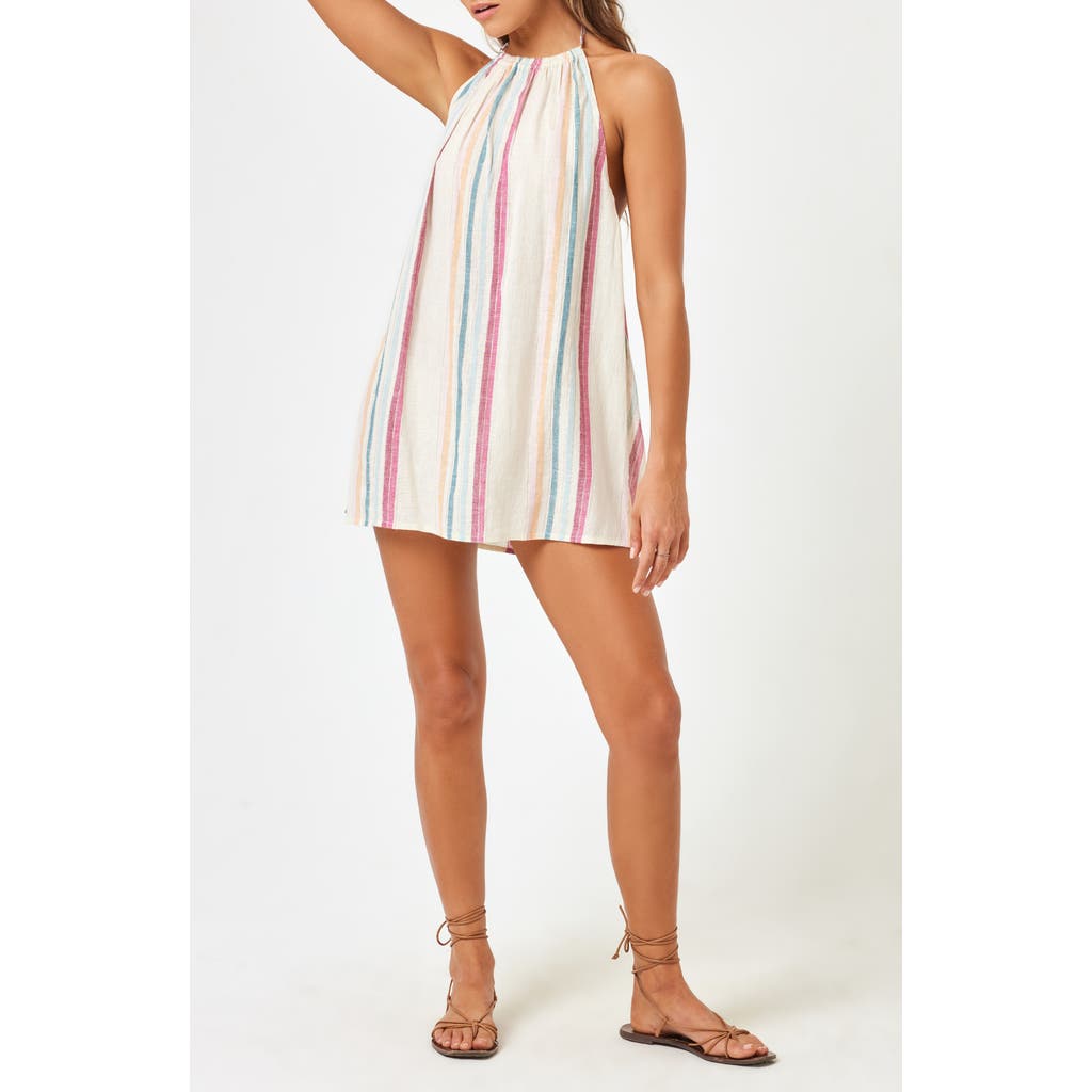 L*SPACE LSPACE LYDIA HALTER NECK COVER-UP DRESS