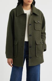 Bernardo Bouclé Shirt Jacket