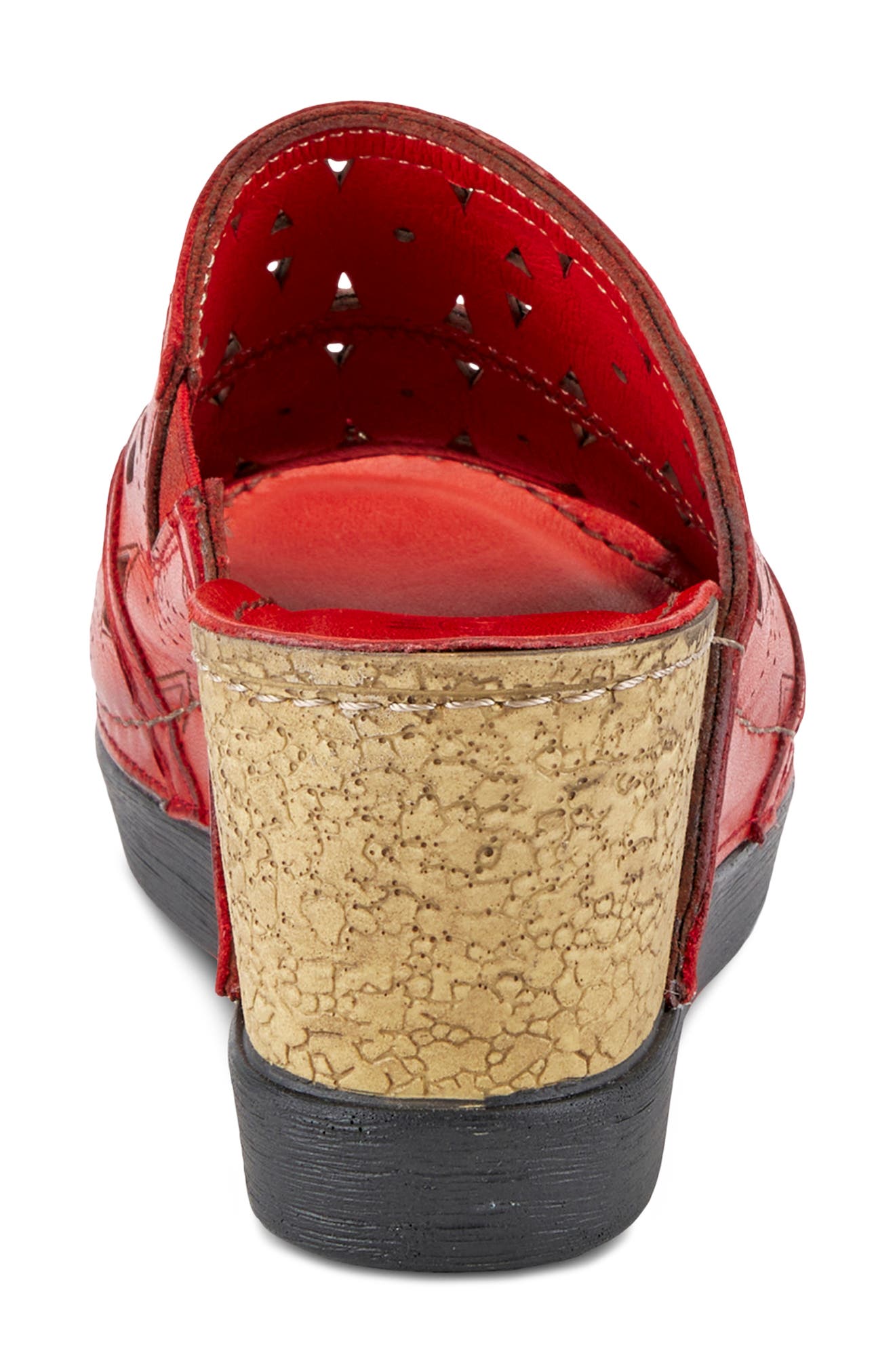 Spring Step Fusa Wedge Slide Sandal, Alternate, color, Red