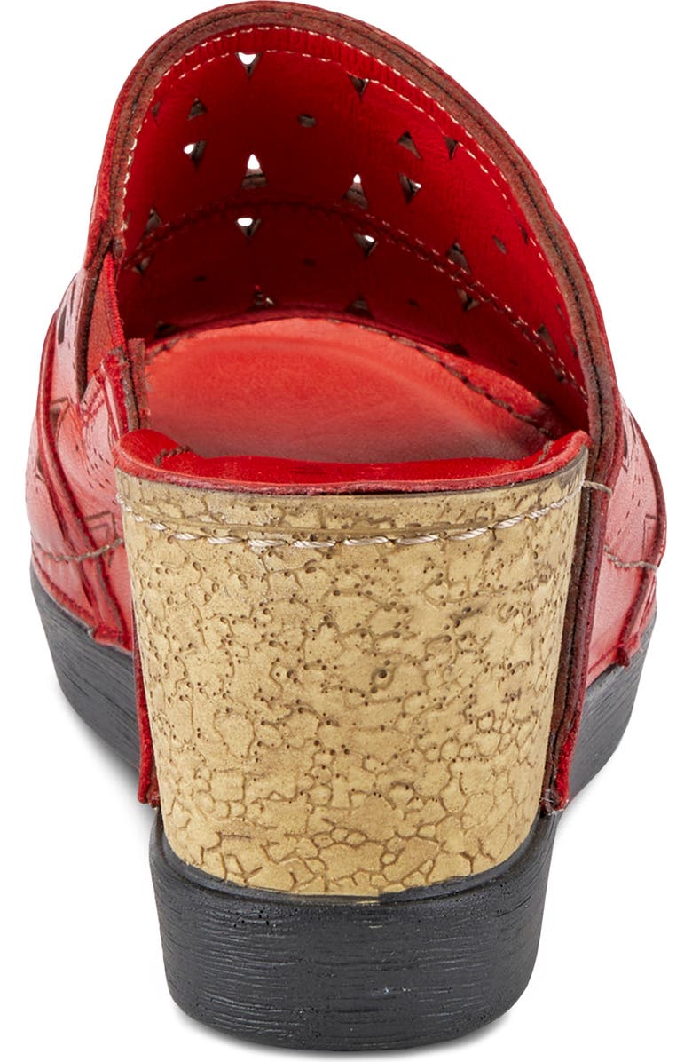 Spring Step Fusa Wedge Slide Sandal, Alternate, color, Red
