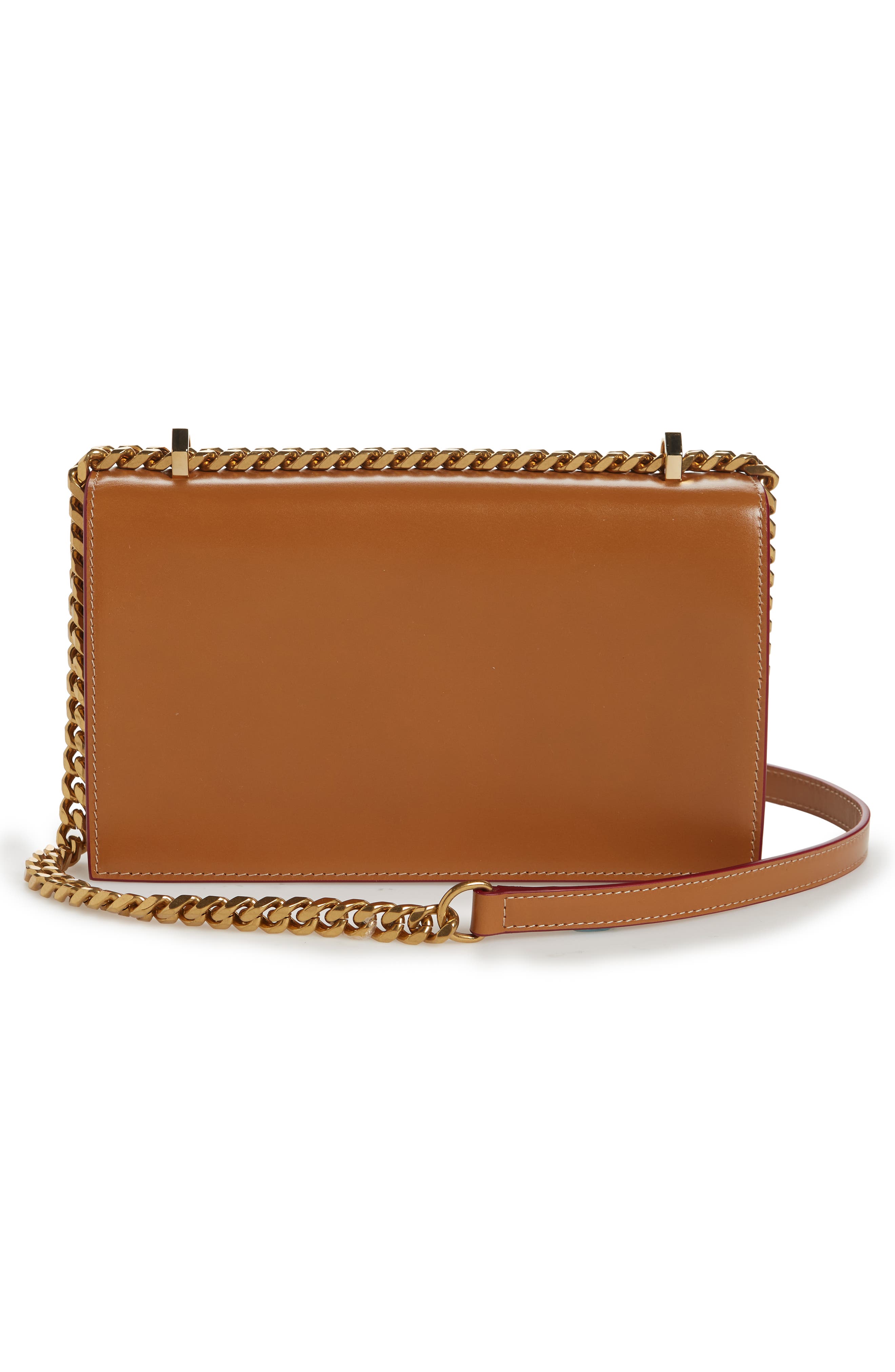 McQueen Jeweled Leather Satchel, Alternate, color, 