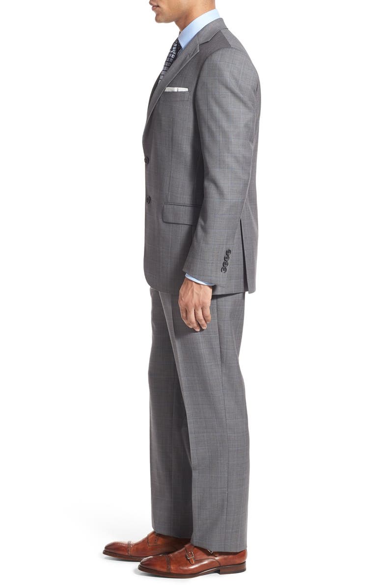 Hart Schaffner Marx Classic Fit Plaid Wool Suit, Alternate, color, 