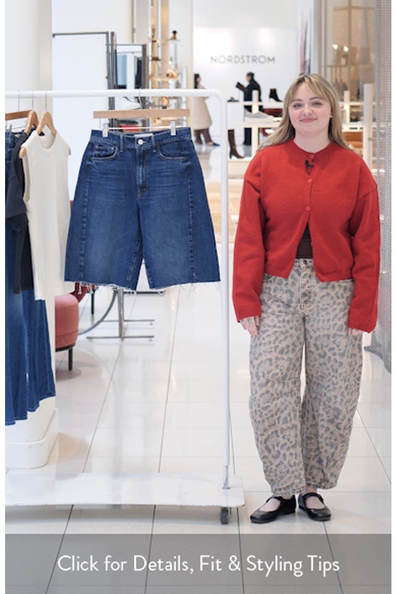 The Half-Pipe Frayed High Waist Bermuda Shorts video