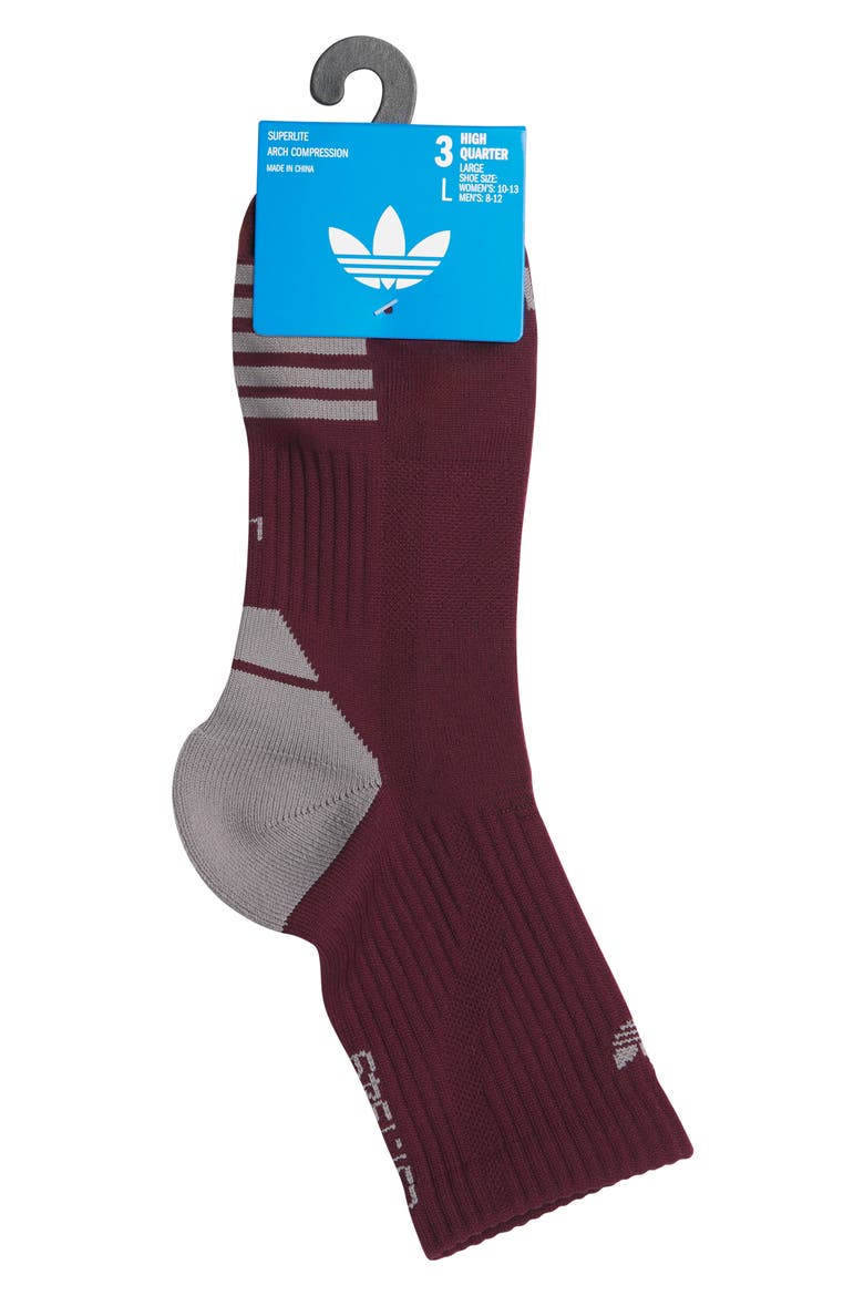 Originals Tech 2.0 Quarter Socks, Alternate, color, MAROON/ GREY/ NIGHT INDIGO