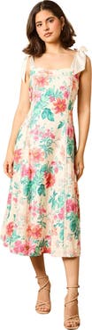 Oasis Bow Strap Midi Prom Dress