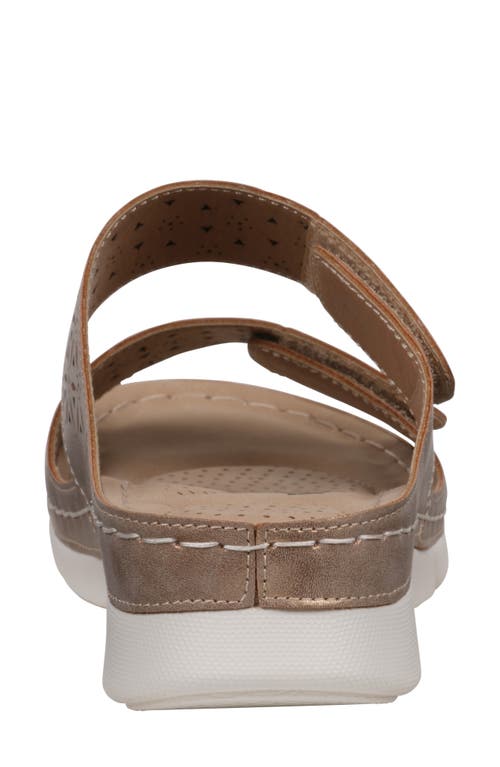 Gc Shoes Verna Slide Sandal In Bronze