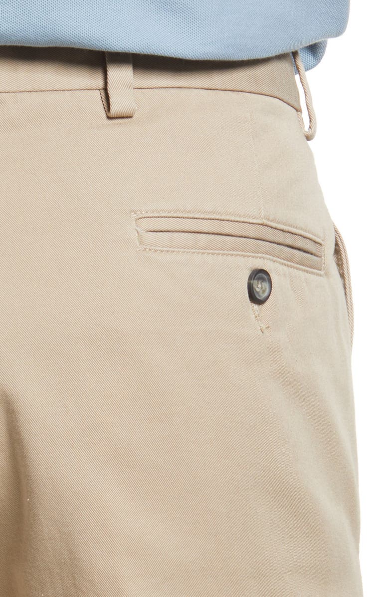 Berle Charleston Khakis Trim Fit Cotton Twill Chinos, Alternate, color, Khaki