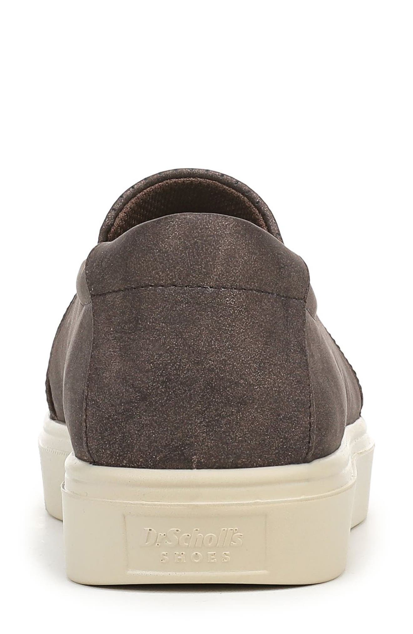 Madison Cloud Slip-On Sneaker, Alternate, color, DARK UMBER FAUX LEATHER
