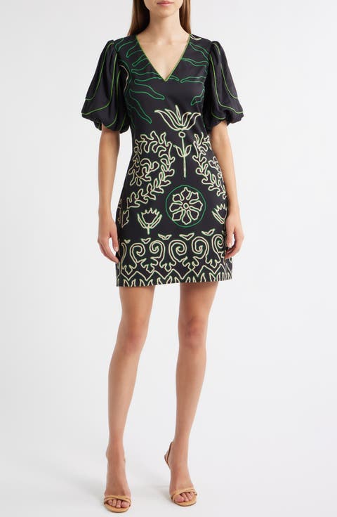 Rochelle Floral Print Minidress